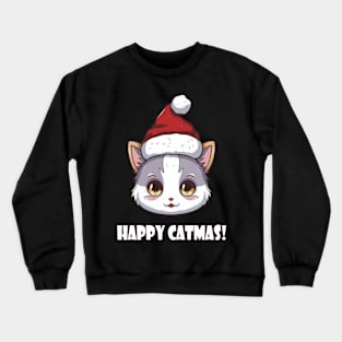 Happy Catmas! Crewneck Sweatshirt